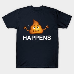 Shit Happens Poop Emoji T-Shirt